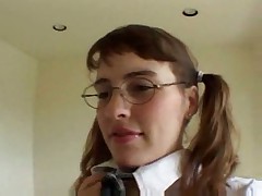 Cute schoolgirl fucked